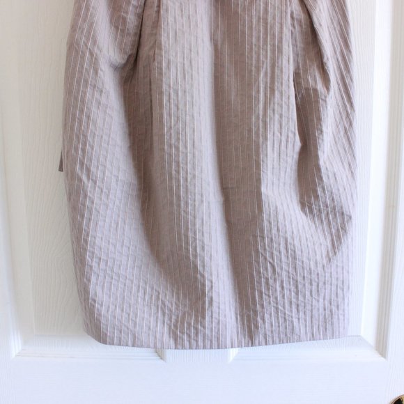 Alexander McQueen Taupe Stripe Bow Pencil Skirt S/S 2006 Collection - Picture 13 of 15